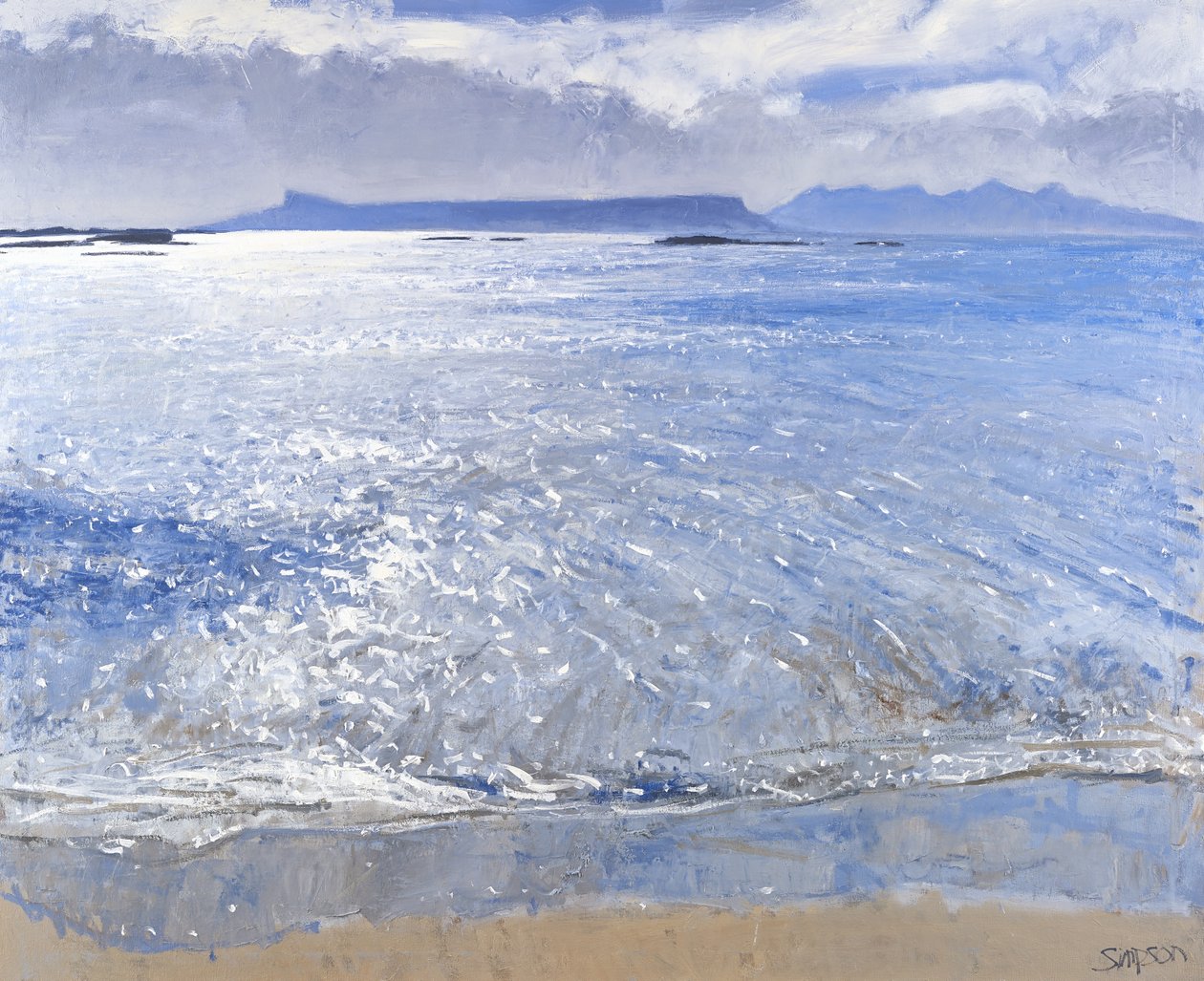 Late Afternoon, Eigg & Rum, 2013 by Charles Simpson