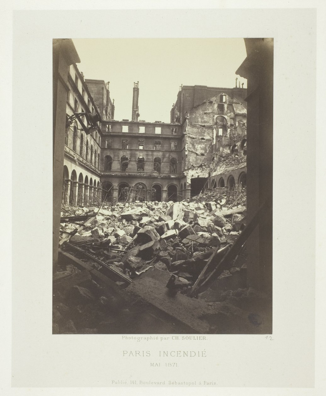 Paris Fire (Interior of the Ministry of Finance) by Charles Soulier