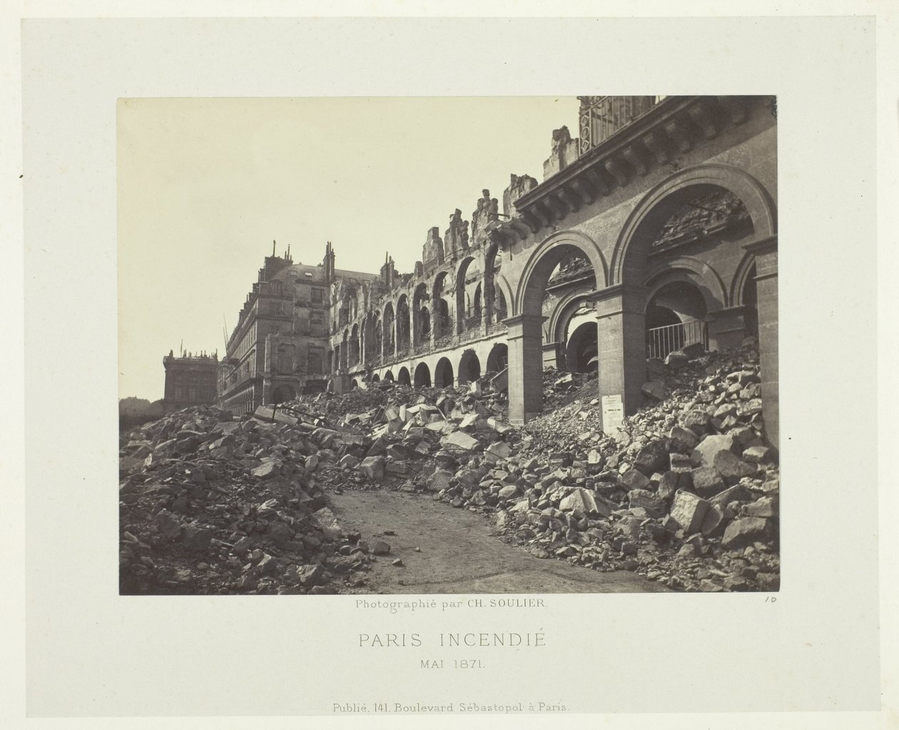 Paris Fire (Ministry of Finance) by Charles Soulier