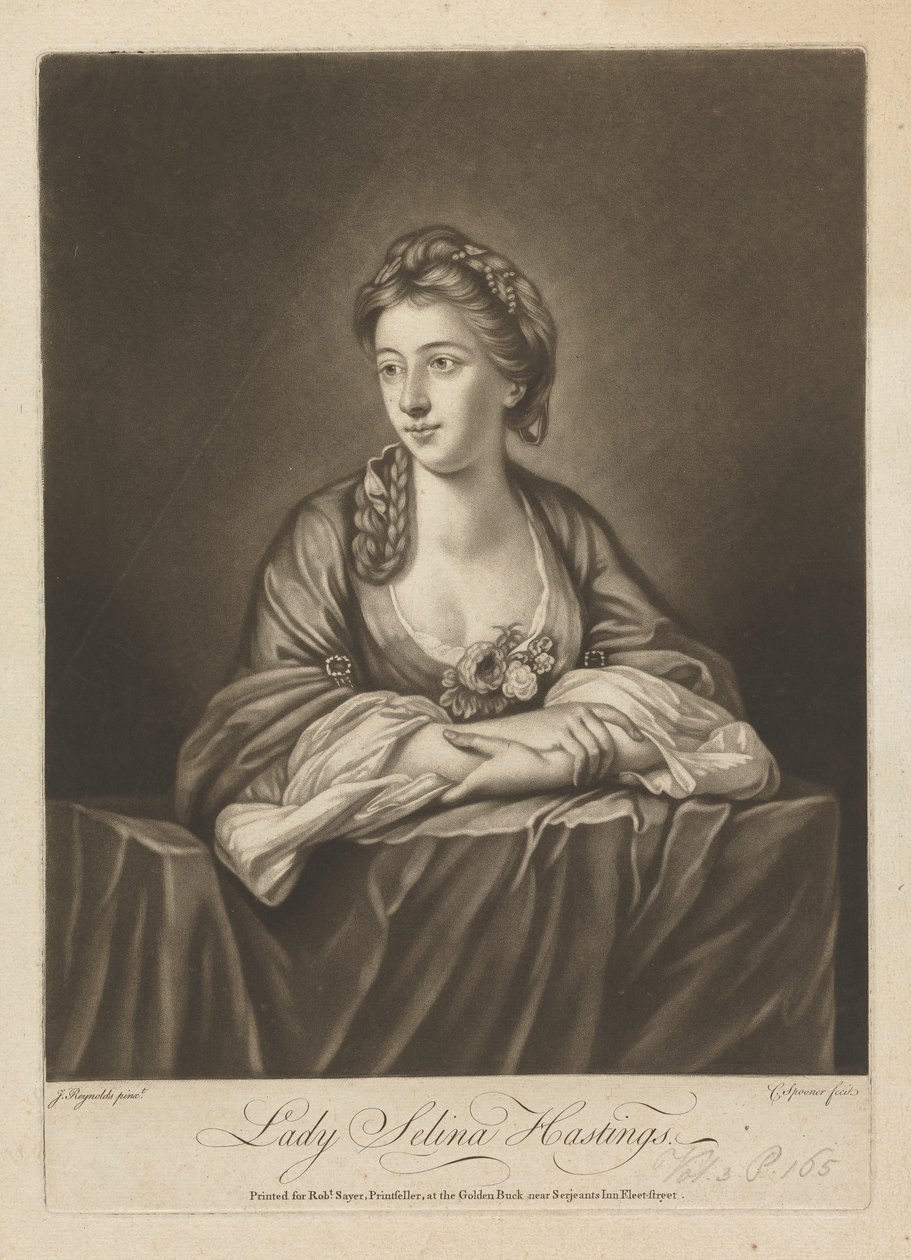 Lady Selina Hastings (née Shirley), Countess of Huntington by Charles Spooner