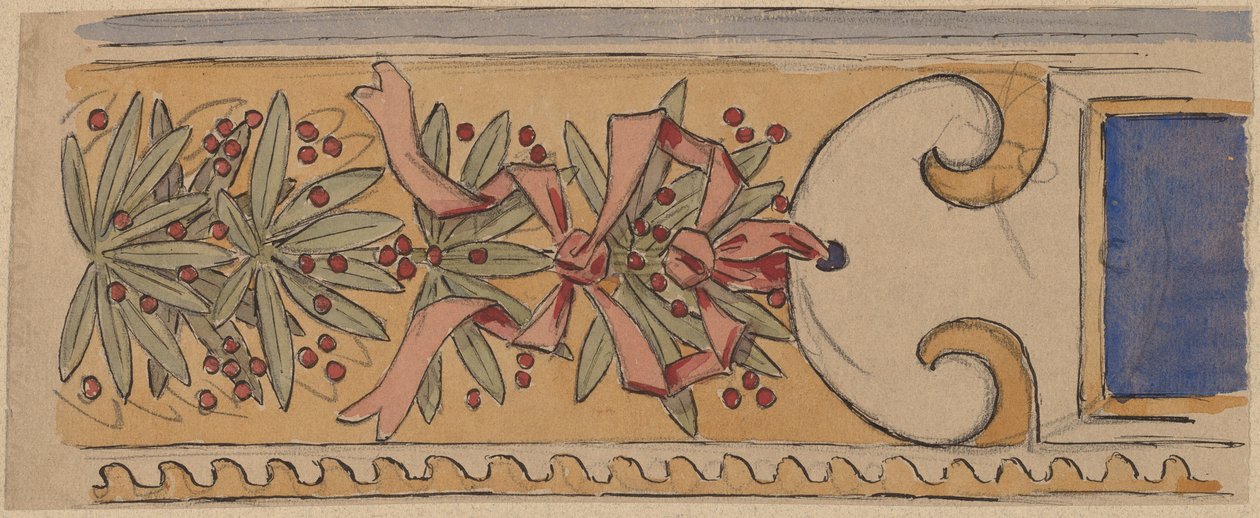 Study for a Border Design by Charles Sprague Pearce