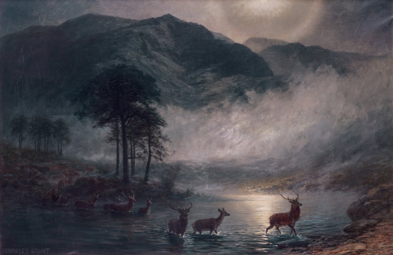 The River Crossing by Charles Stuart