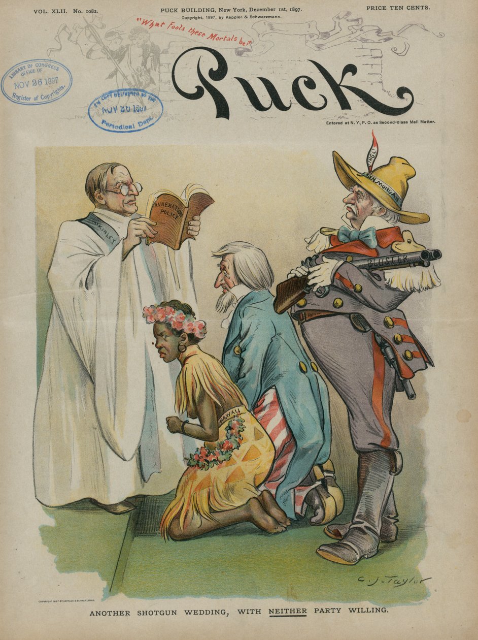 Another Shotgun Wedding, with Neither Party Willing, 1897 by Charles Taylor
