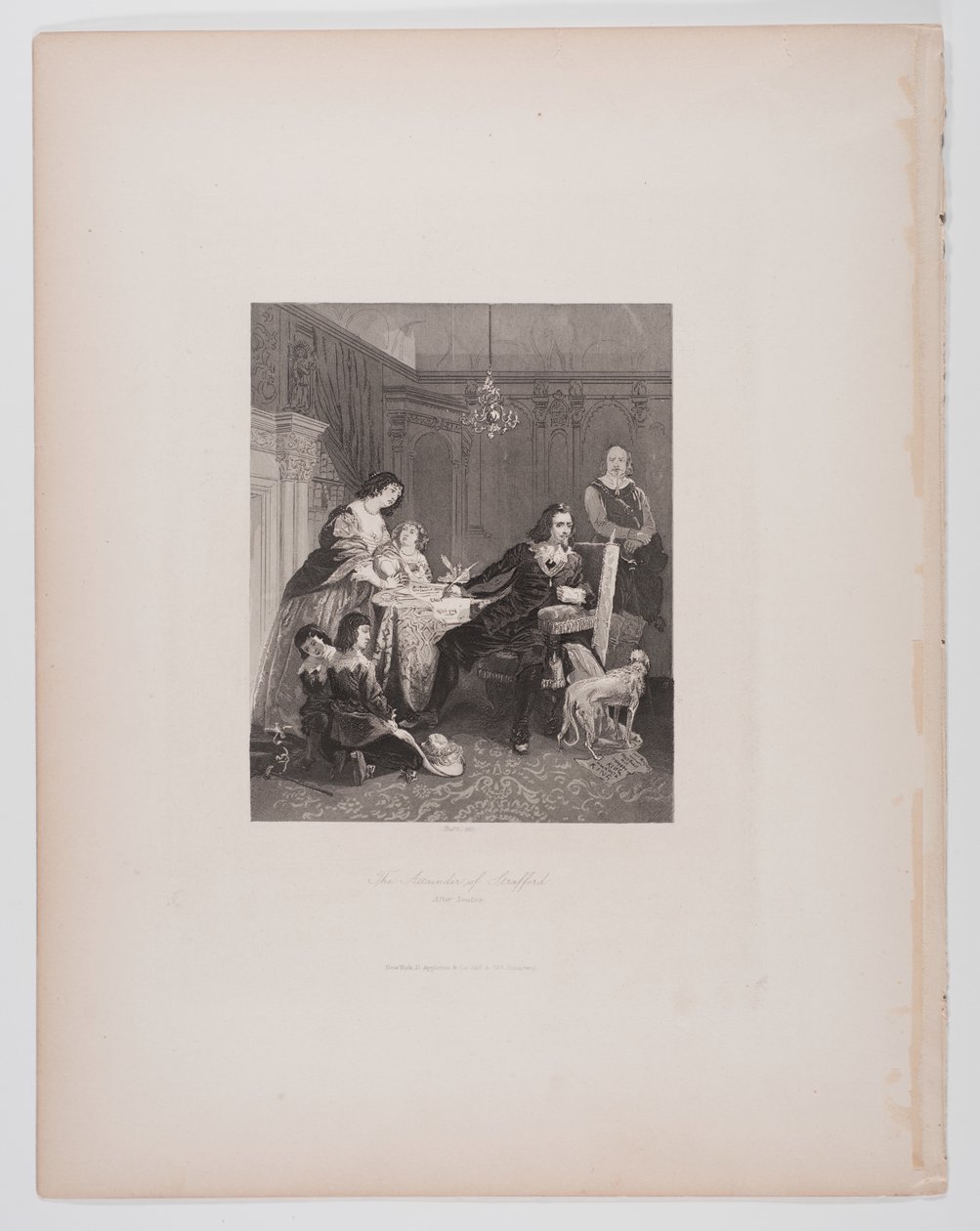 The Attainder of Strafford (After Leutze) by Charles Thomas Burt
