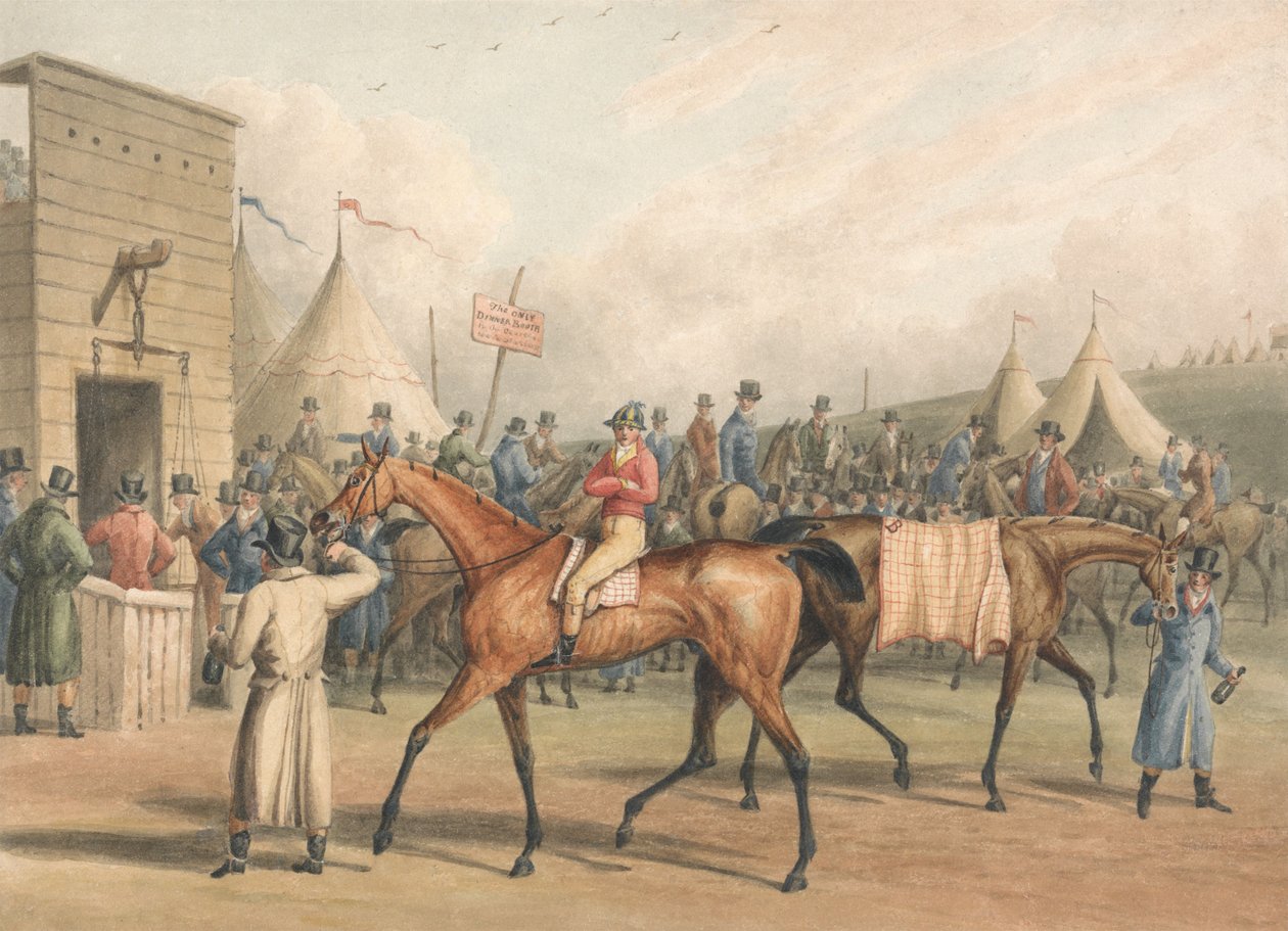 A Race Meeting (Weighing In) by Charles Turner