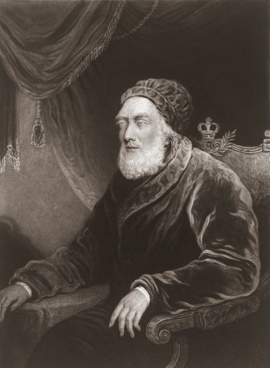 King George III in old age by Charles Turner