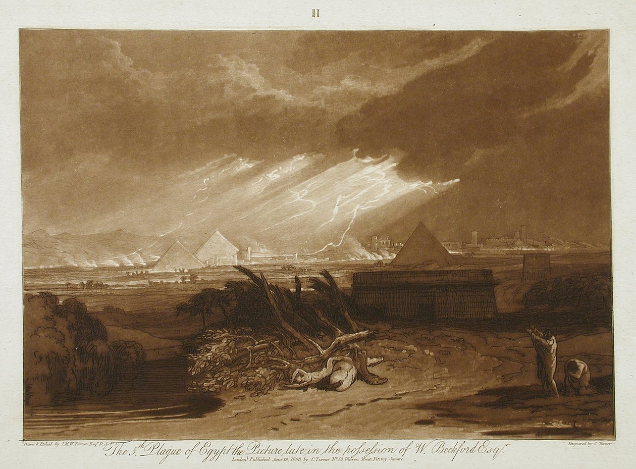 The Fifth Plague of Egypt by Charles Turner