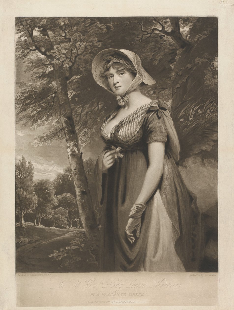 The Right Honorable Lady Louisa Manners in a Peasant