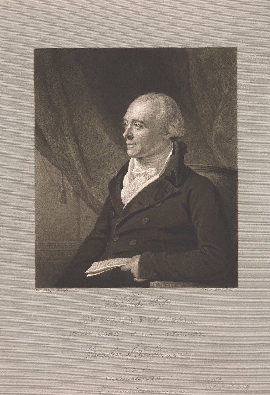 The Right Honourable Spencer Perceval by Charles Turner