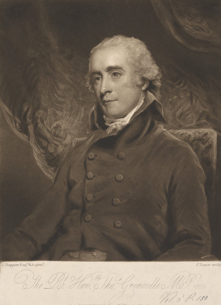 The Right Honourable Thomas Grenville by Charles Turner