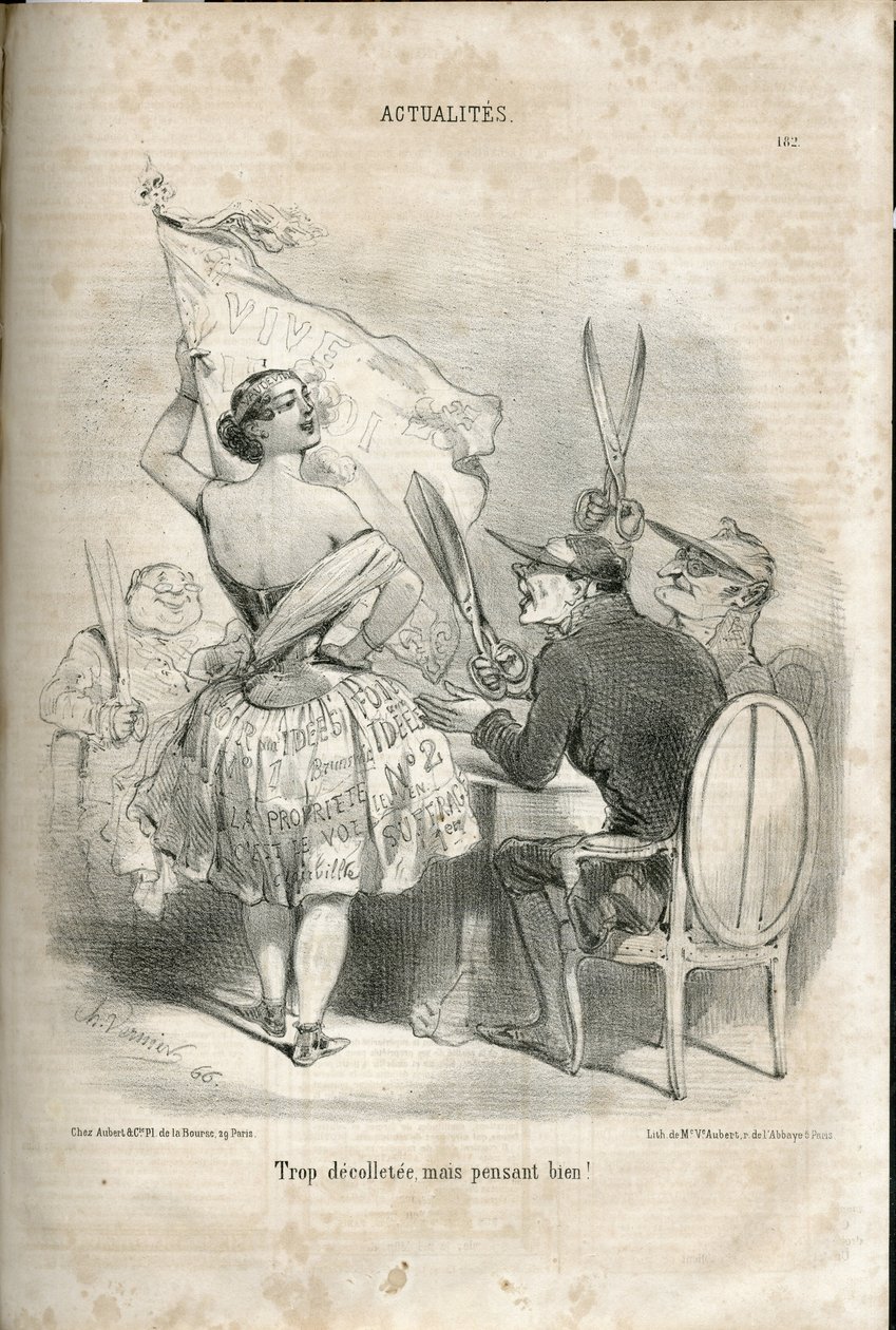 Illustration by Charles Vernier in Le Charivari by Charles Vernier
