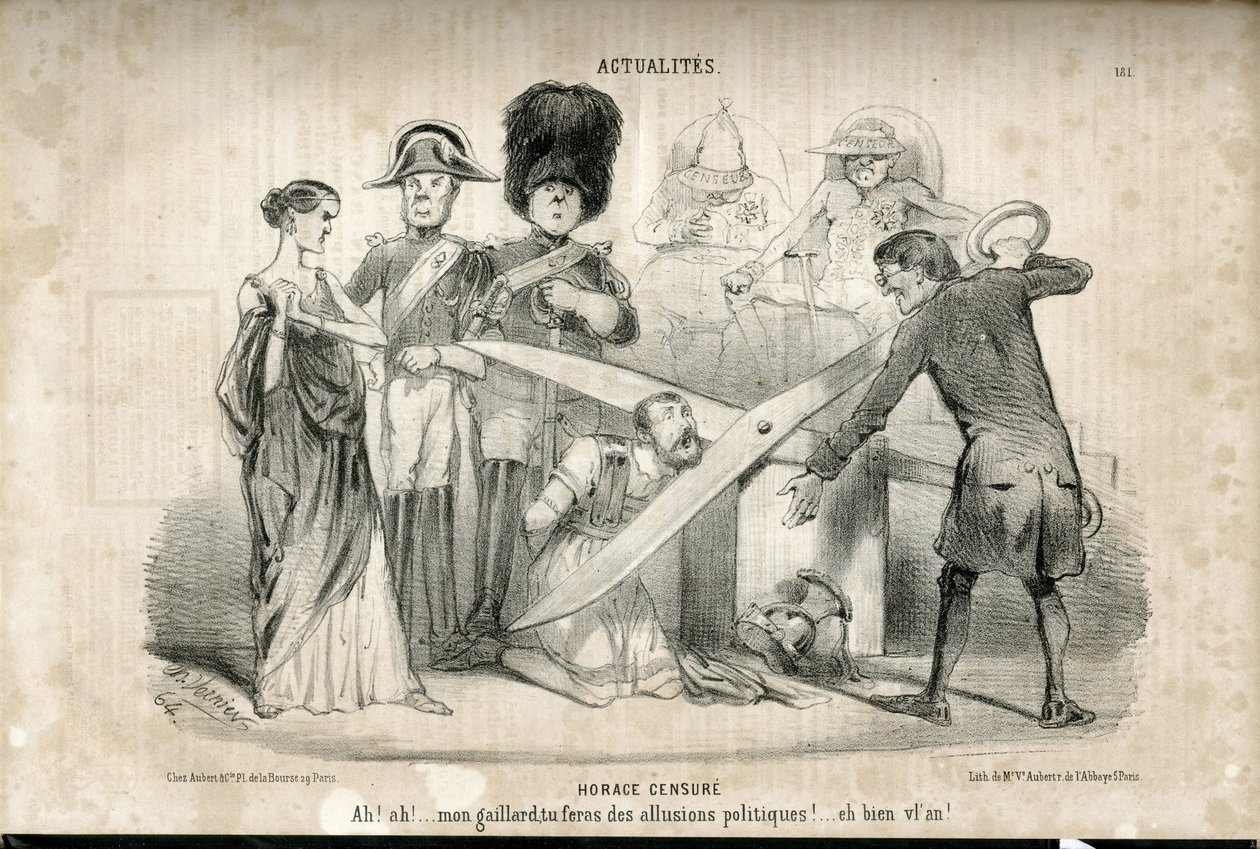 Illustration in Le Charivari by Charles Vernier