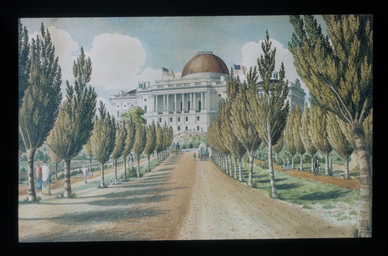 View of the Capitol by Charles W. Burton