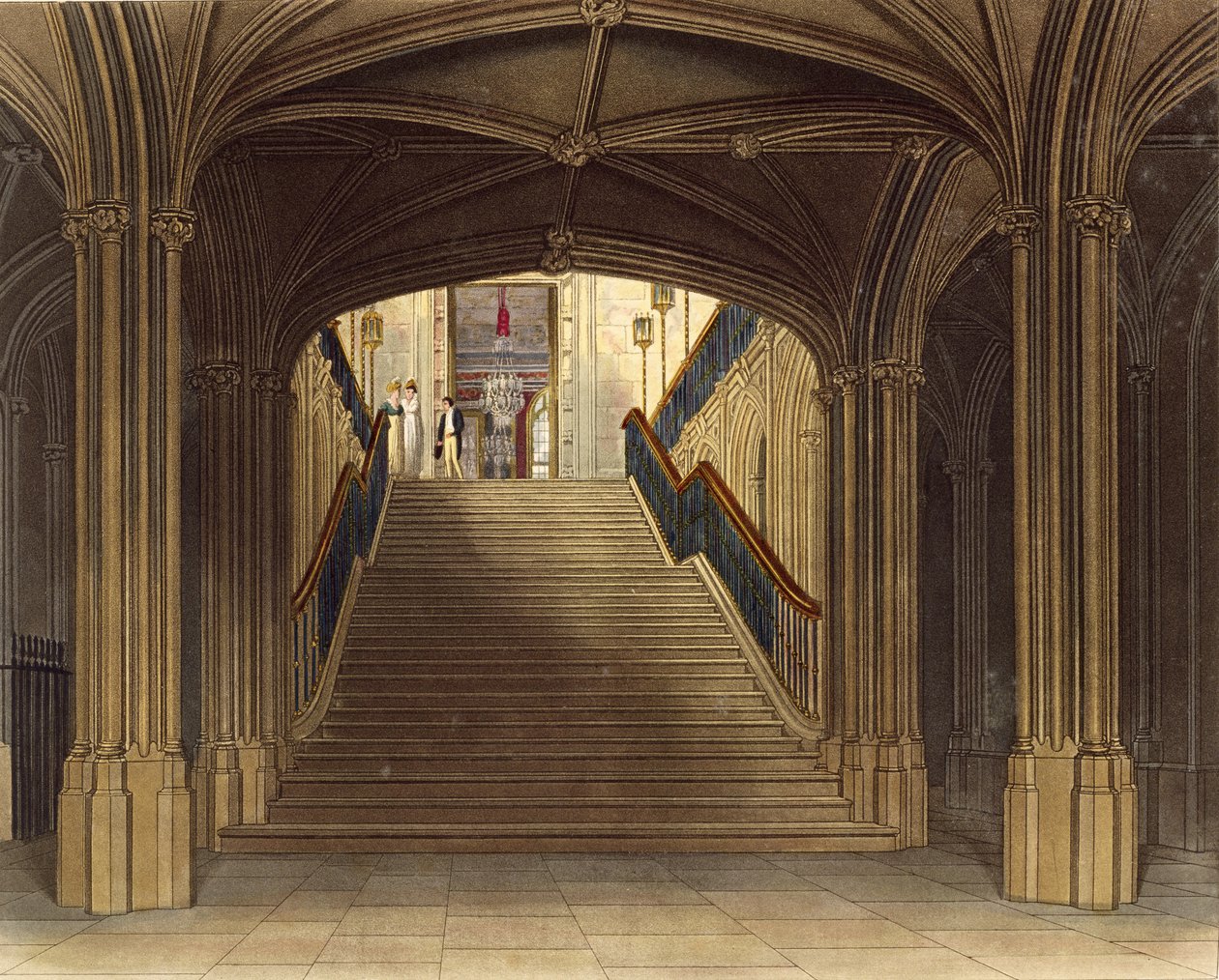 A Staircase, Windsor Castle, from 