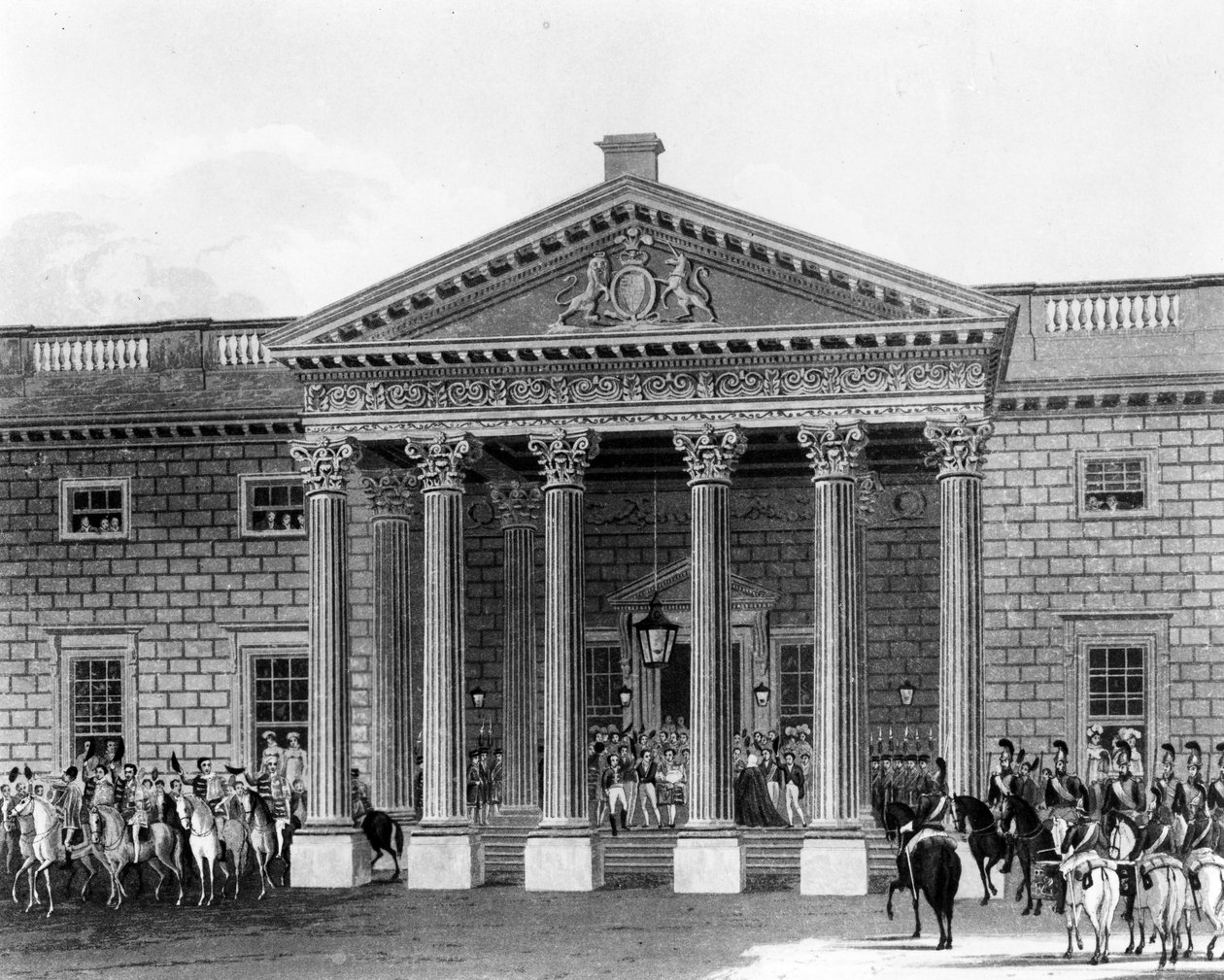 The Coronation of George IV at Carlton House, etched by Robert Havell II, 1824 by Charles Wild