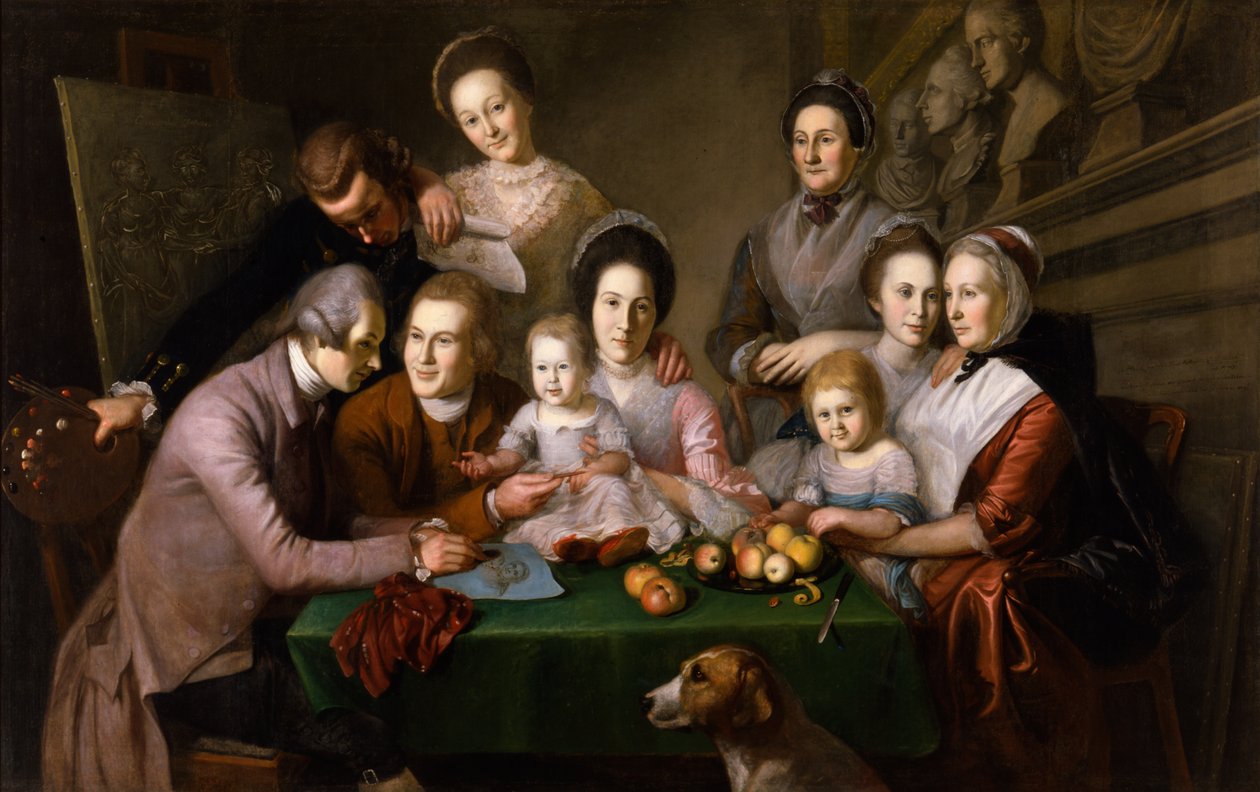 The Peale Family, c.1771-73 by Charles Willson Peale