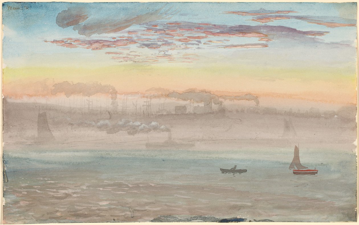 East River, Sunrise by Charles de Wolf Brownell
