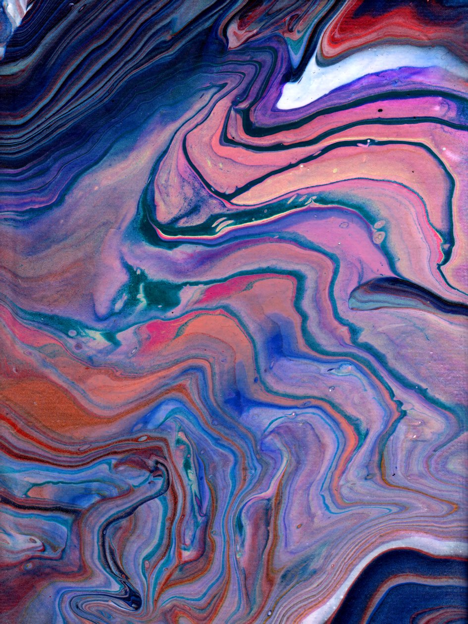 Acrylic Pouring, 2020 by Charlotte Orr