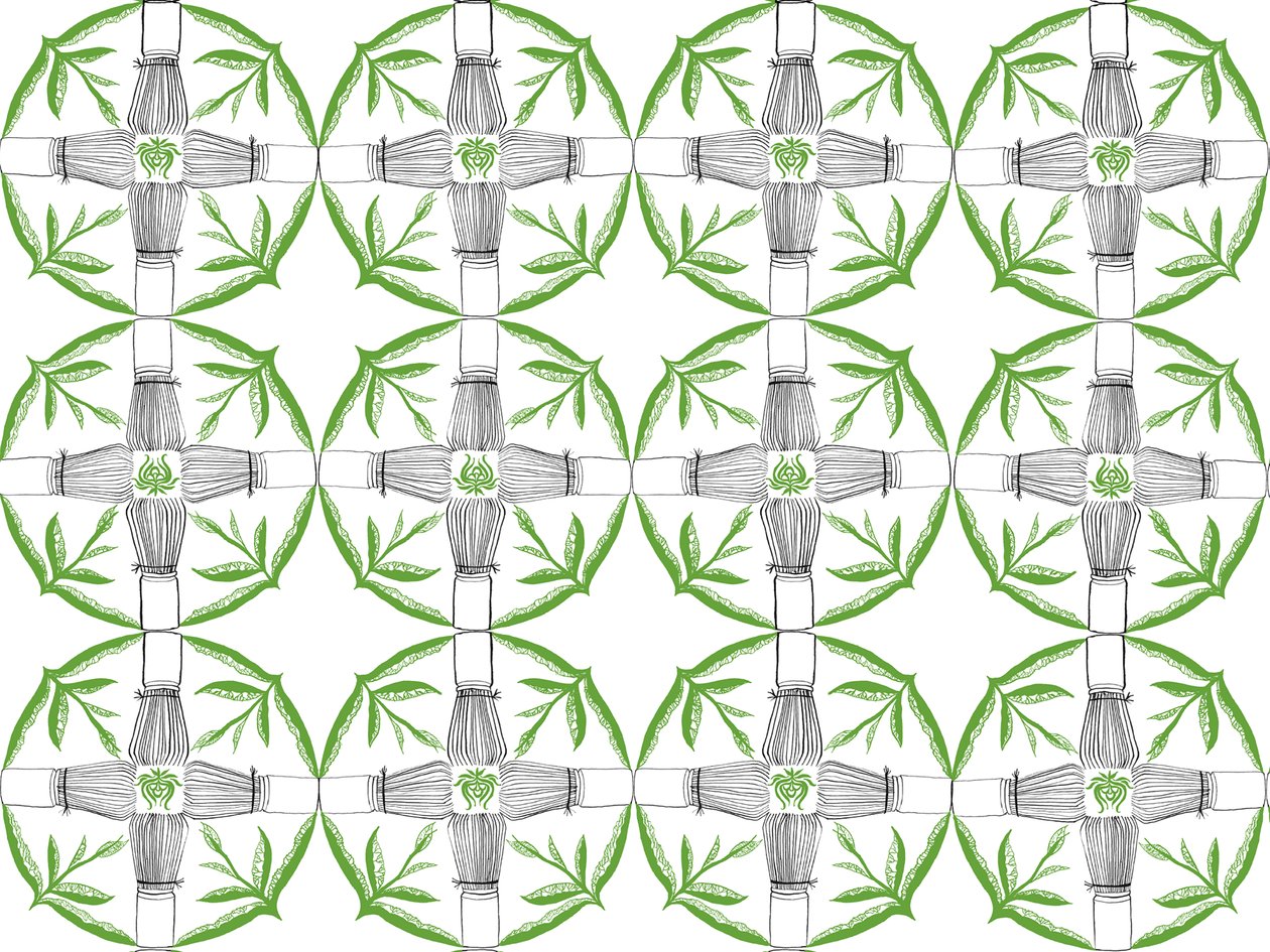Matcha Repeat Pattern, 2018 by Charlotte Orr