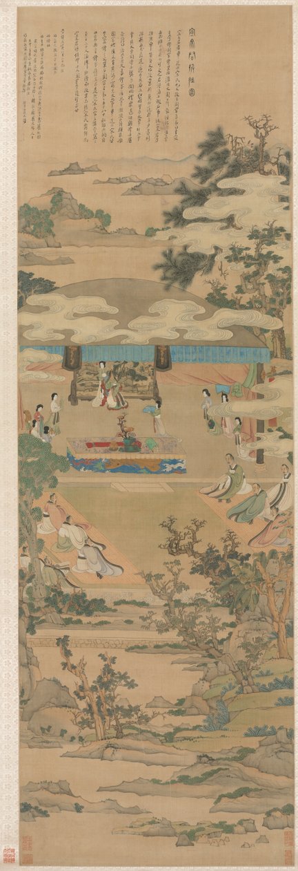Lady Xuanwen Giving Instruction on the Rites of Zhou by Chen Hongshou