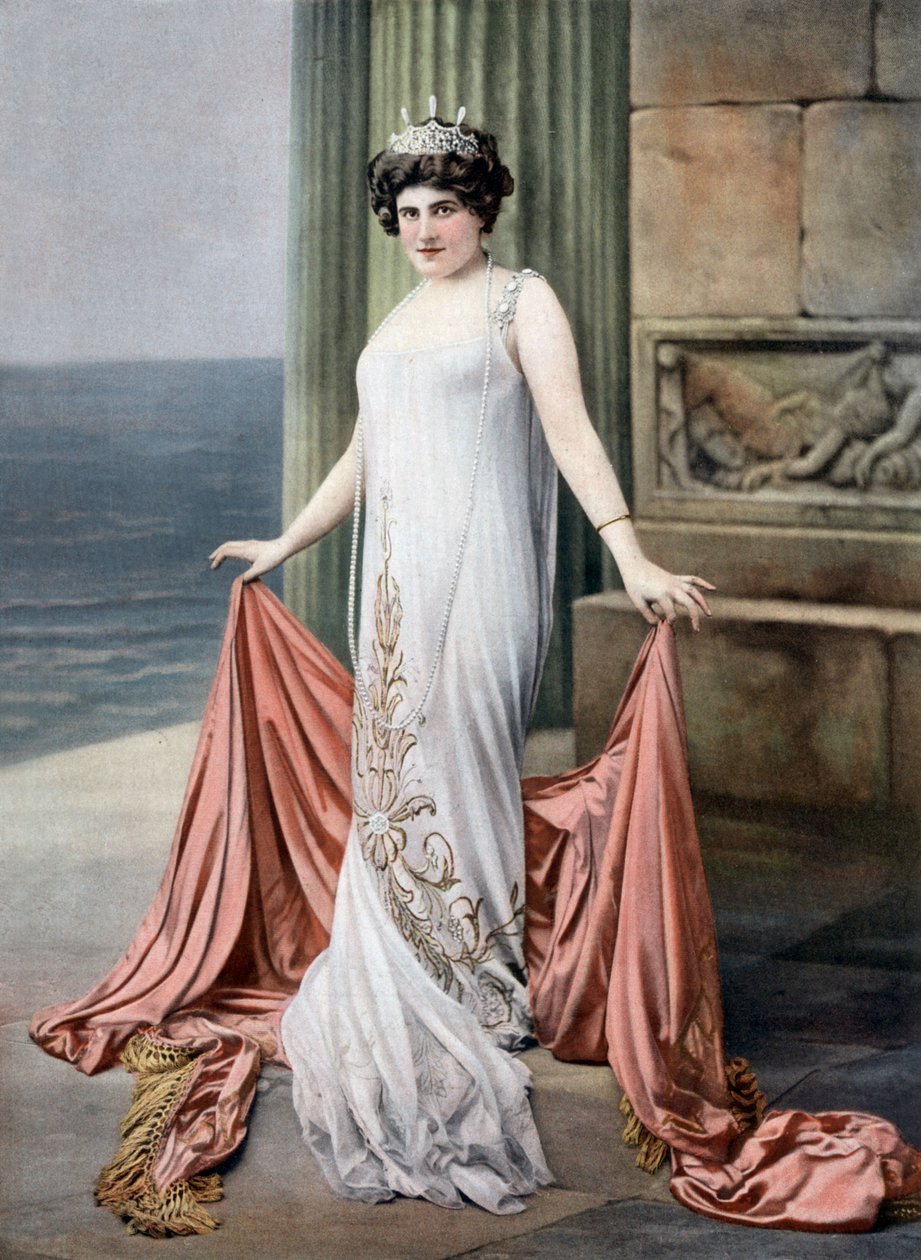 French soprano Zina Brozia as Thais in opera 