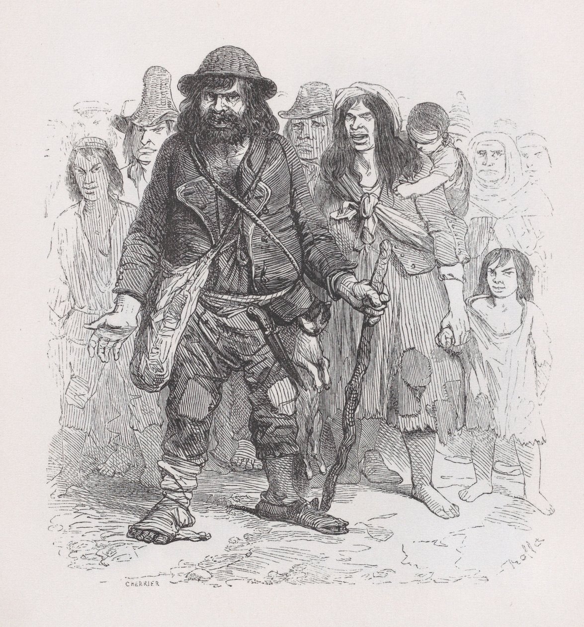 The Gypsies from The Complete Works of Béranger by Cherrier