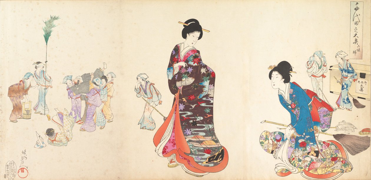 Chiyoda Castle Album of Women by Chikanobu Yoshu
