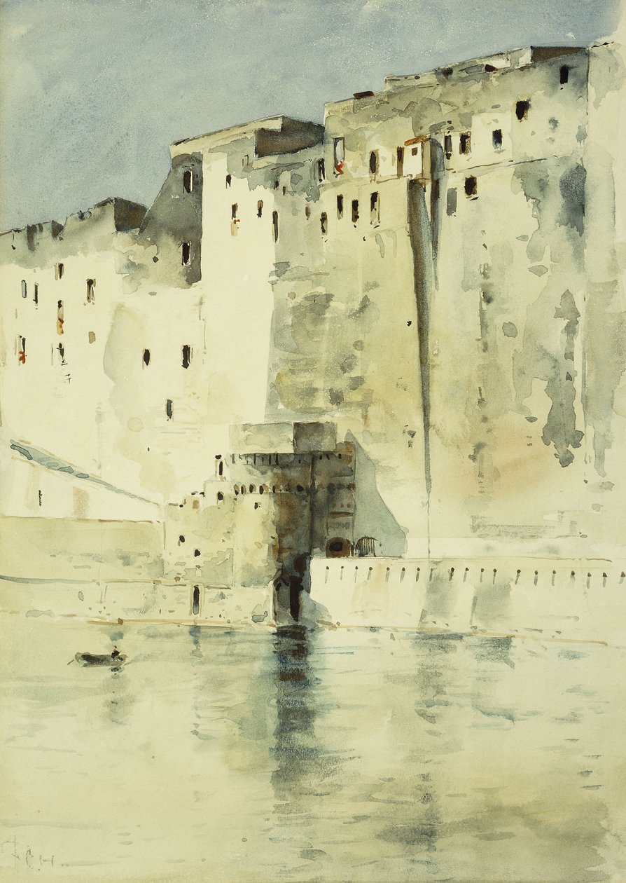 Old Fortress Naples by Childe Frederick Hassam