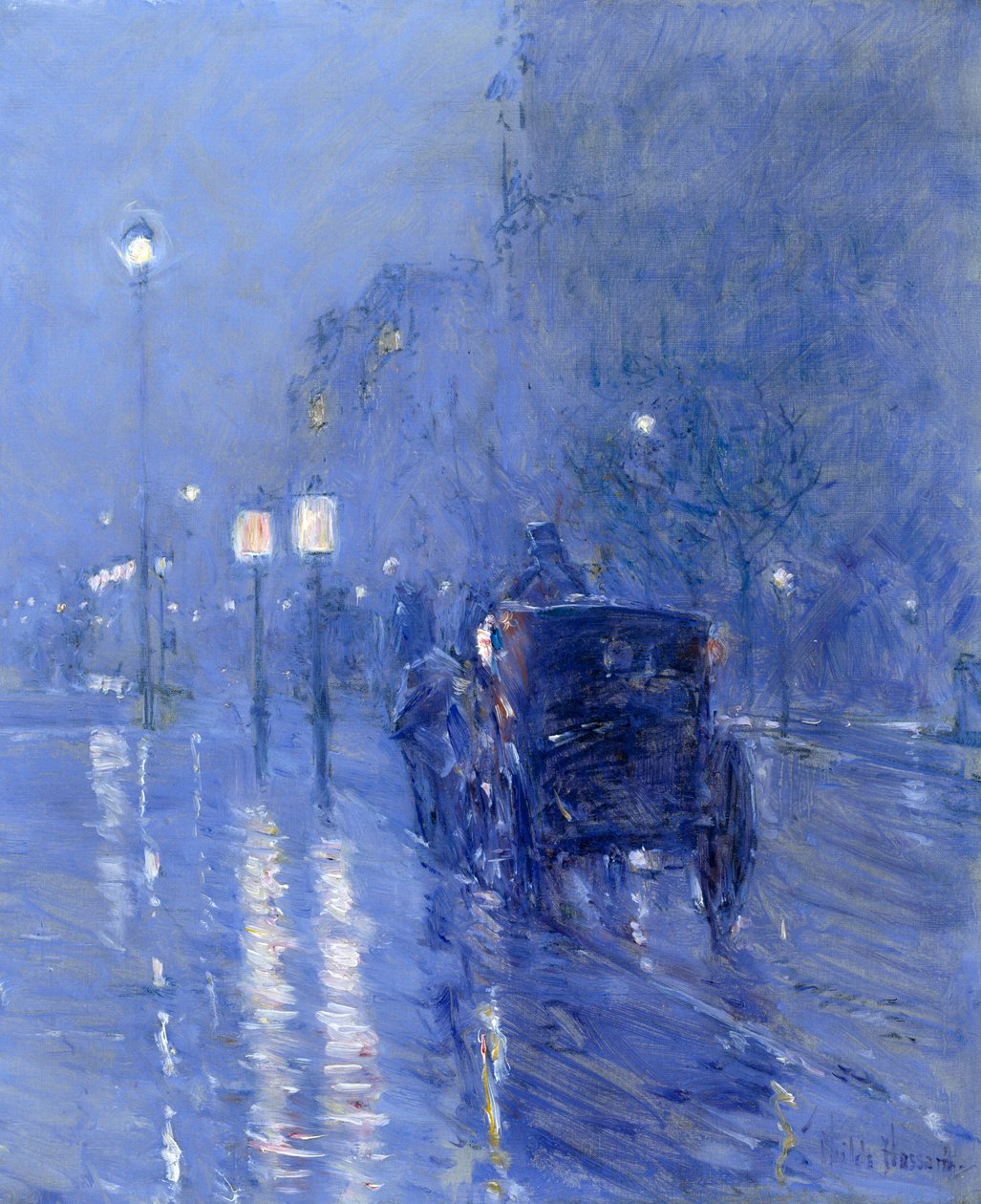 Rainy Midnight by Childe Frederick Hassam