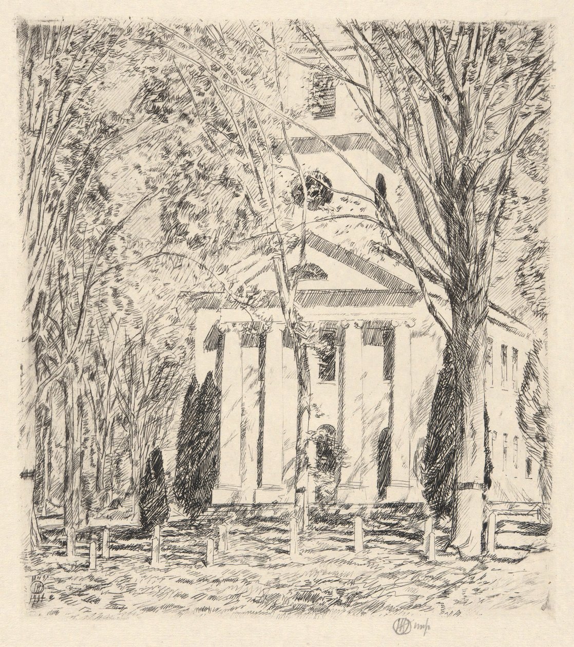 Church at Old Lyme, 1924 by Childe Hassam