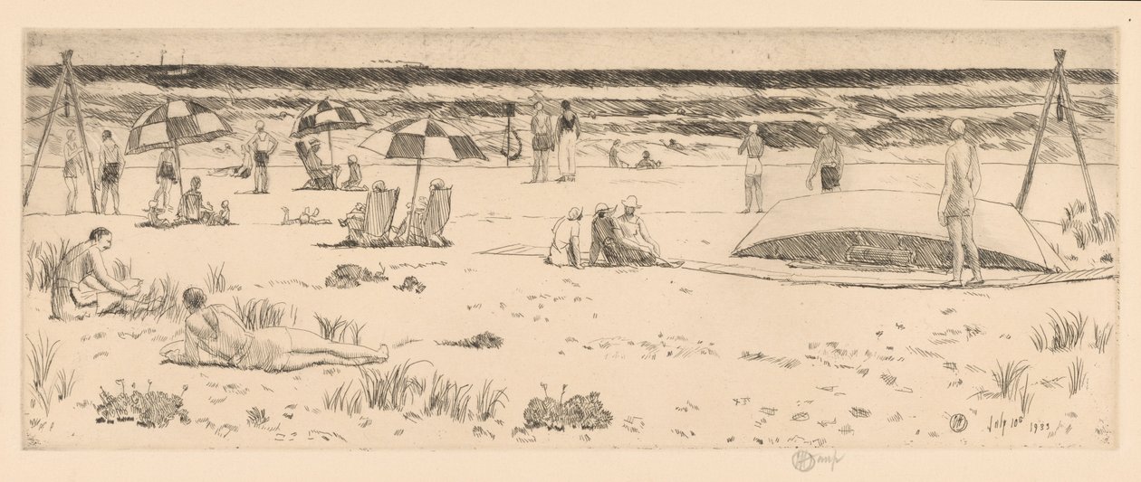 The Beach Club, Easthampton by Childe Hassam
