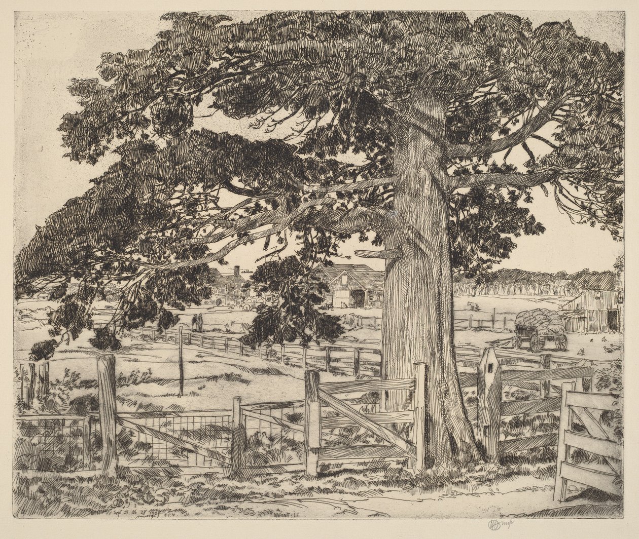 The Big Cedar by Childe Hassam