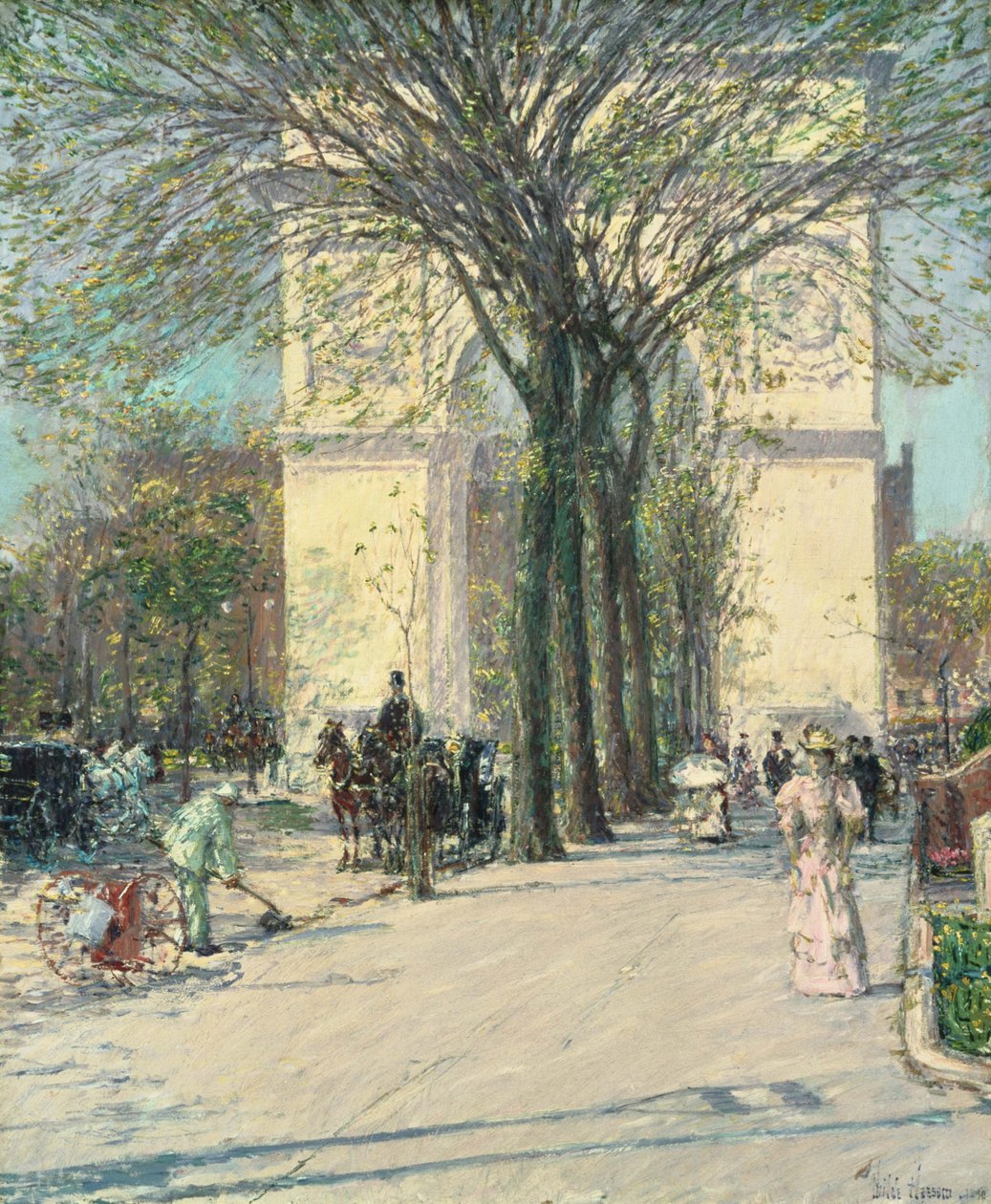 Washington Arch, Spring by Childe Hassam