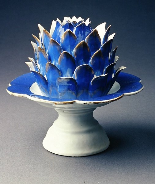 A Vegetable Form Tureen, Cover and Tazza, Jiaqing Period (1796-1820) c.1800 by Chinese School