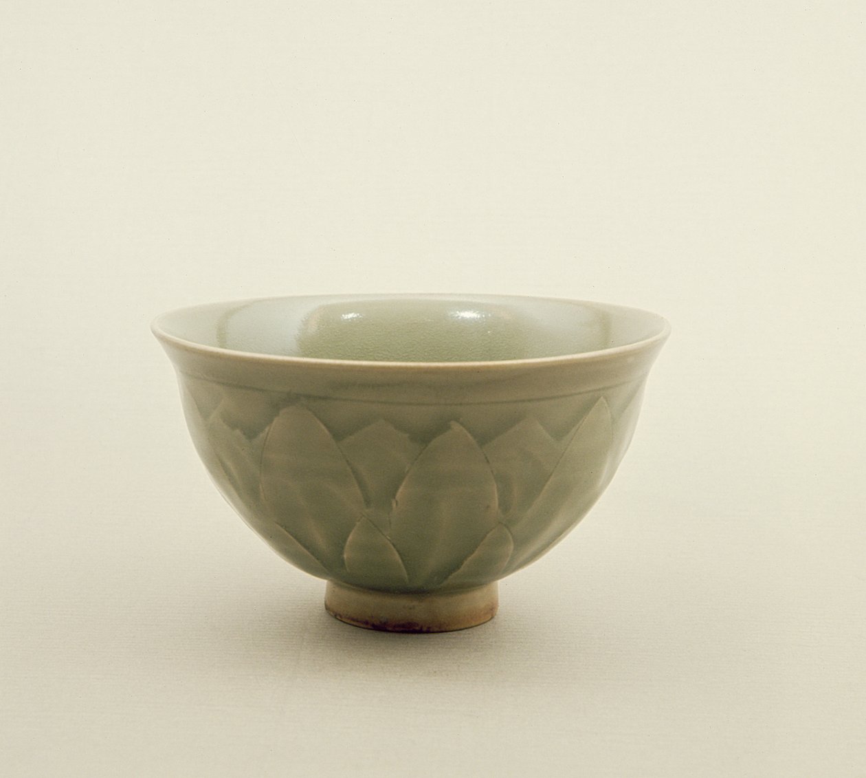 Northern celadon bowl, decorated with lotus petal design, Sung Dynasty (960-1280) by Chinese School