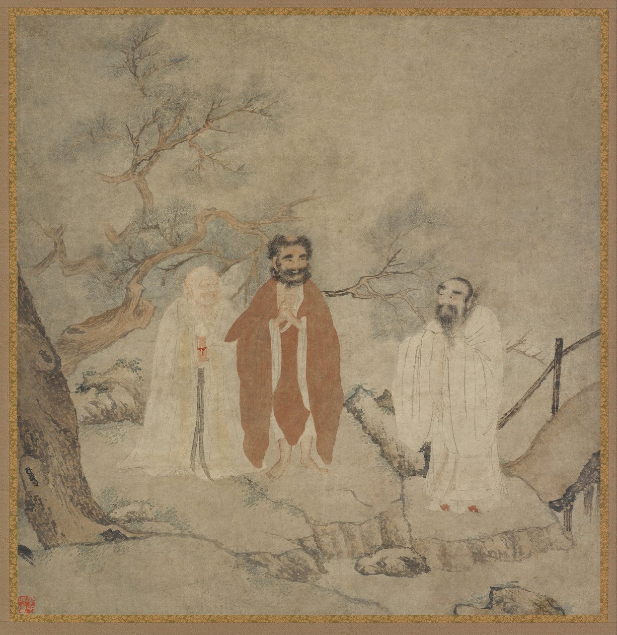 Sakyamuni, Laozi and Confucius by Chinese Master