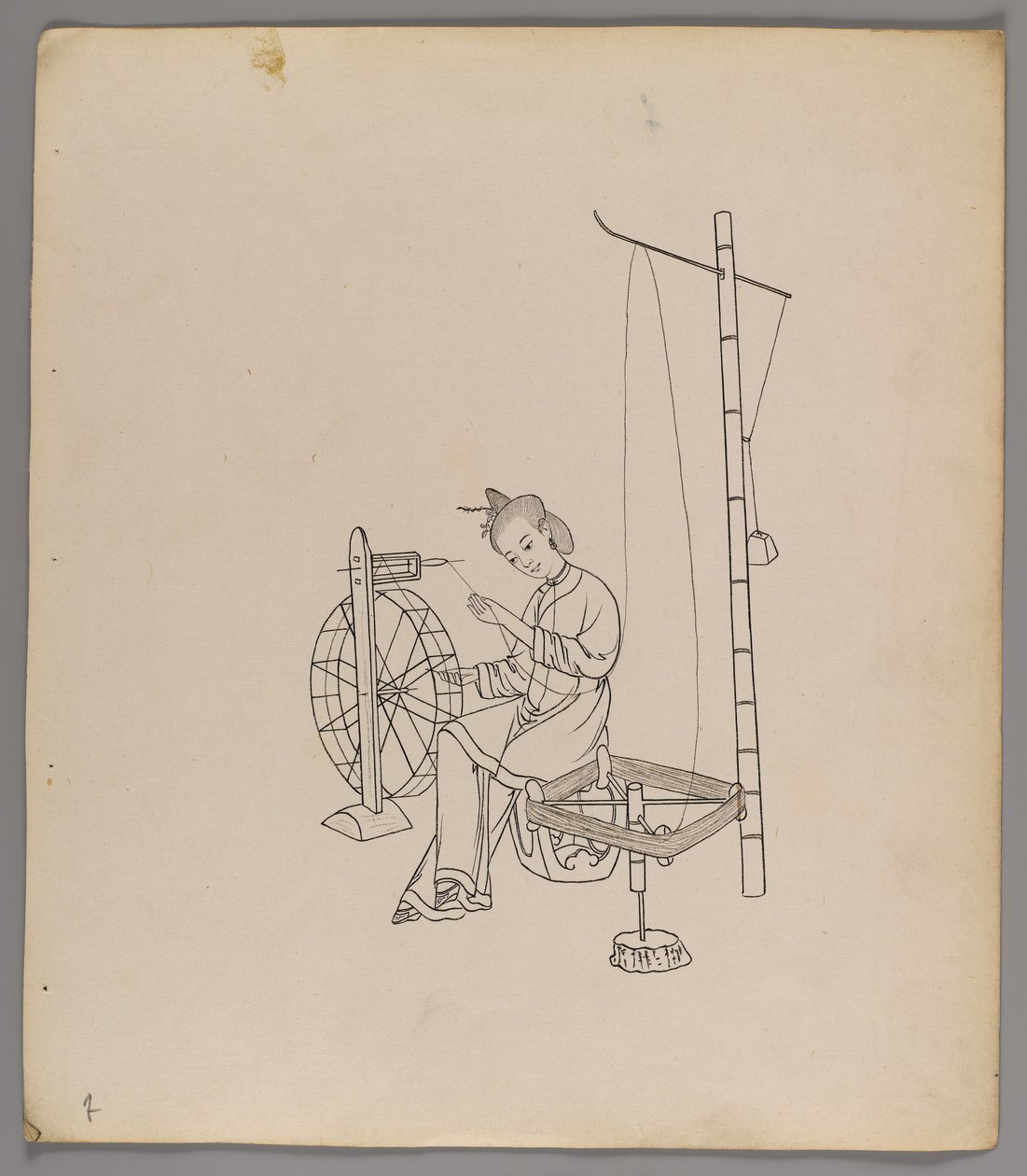 Album of separate leaves: Silk Cultivation and Production by Chinese School