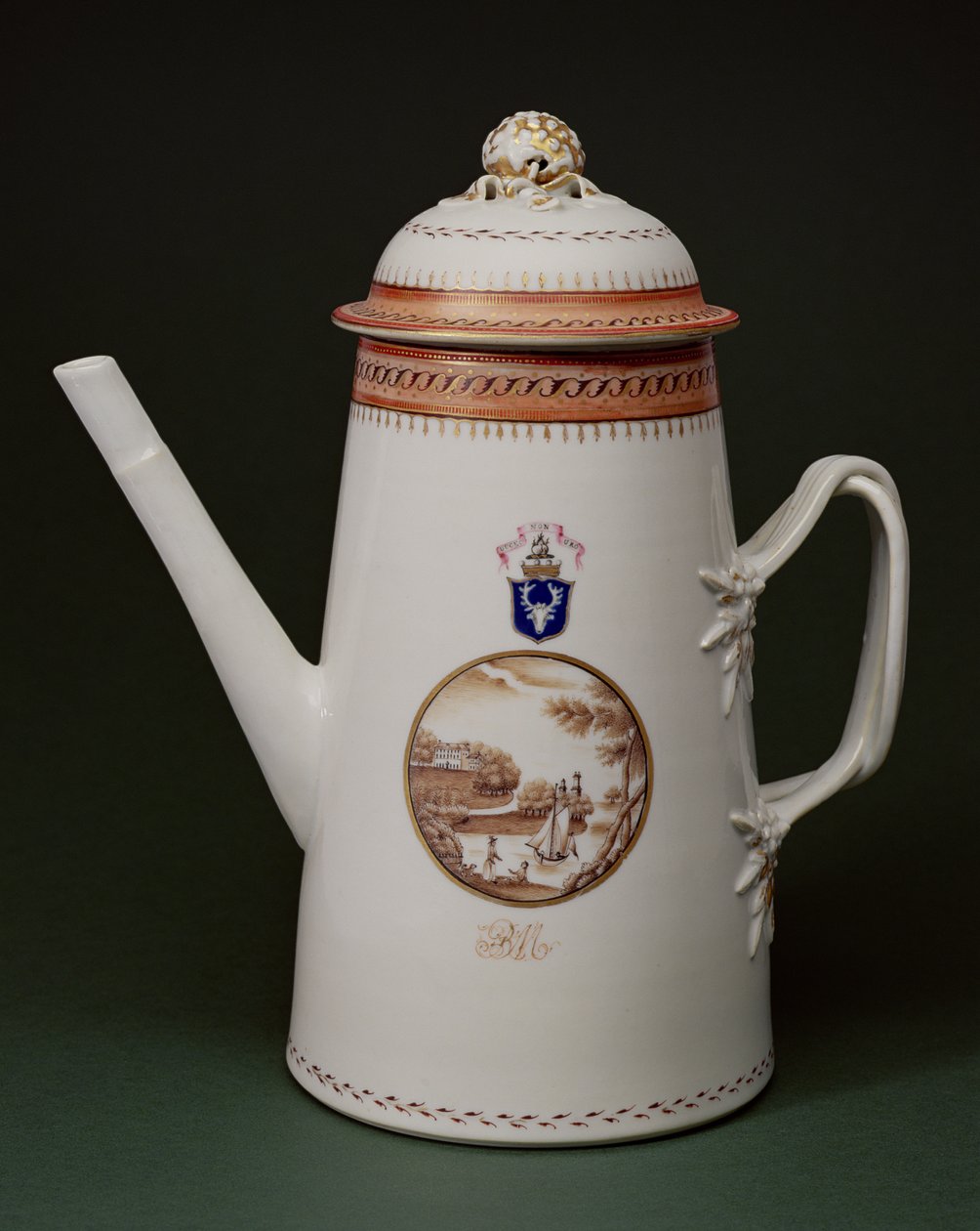 Armorial Coffee Pot, with the arms of Machenzie, c.1790 by Chinese School
