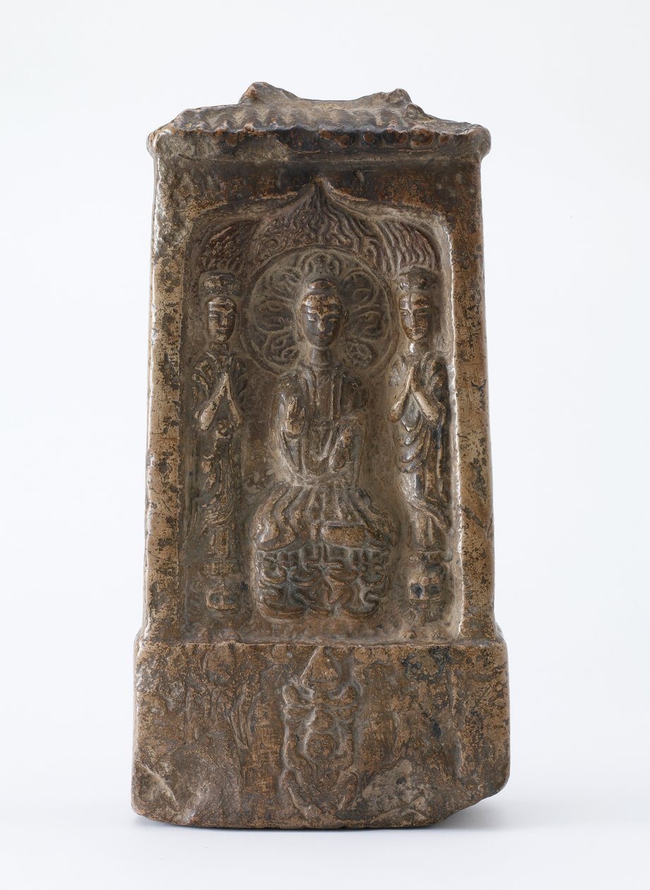 Buddhist tablet in the form of a miniature shrine, Period of Division, c.520 AD by Chinese School