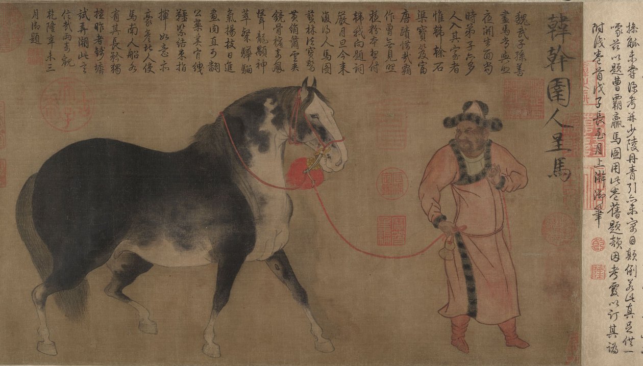 Stallion with Groom, Handscroll by Chinese School Chinese School