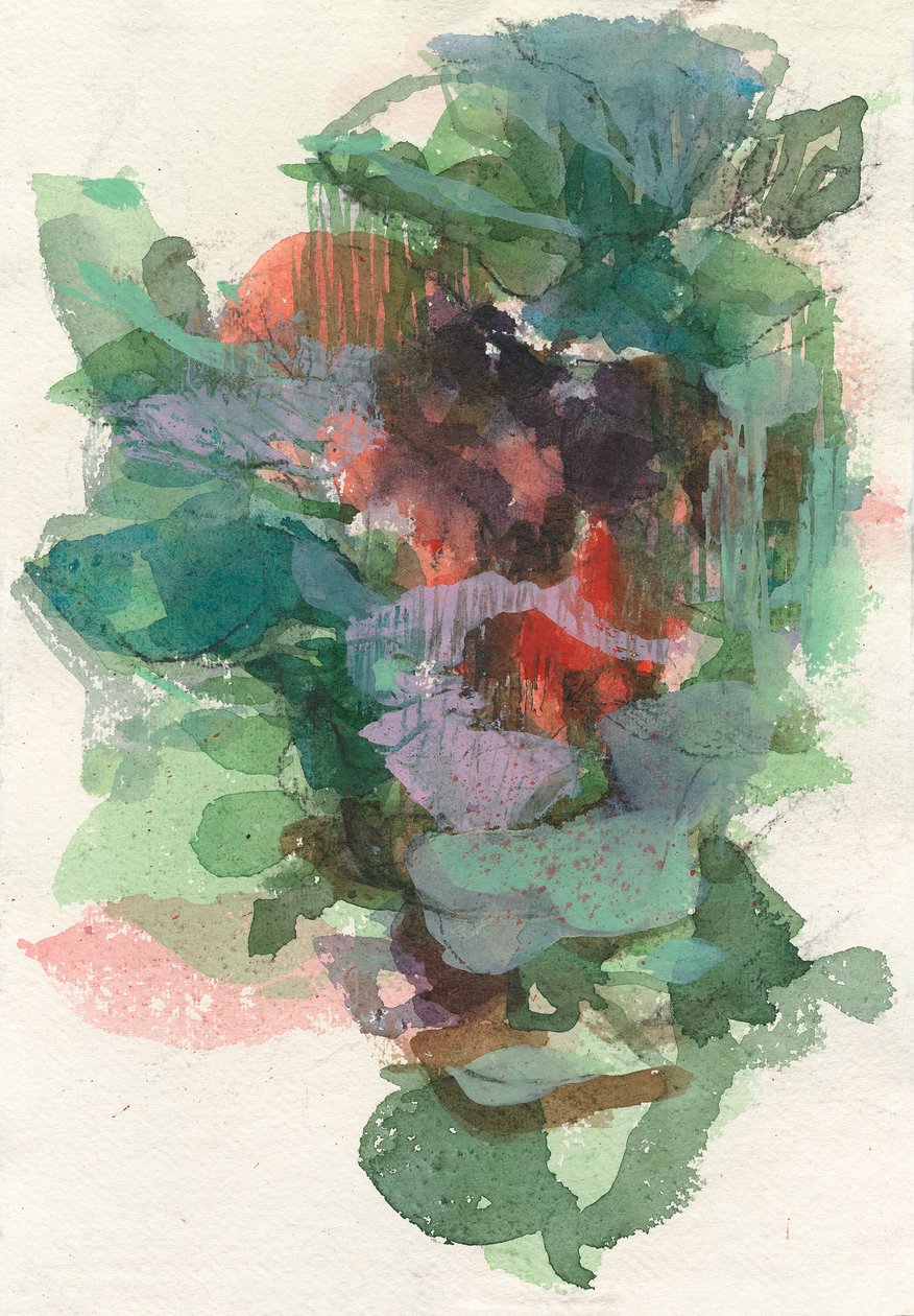 Abstract composition, Organic forms/plant series, 2021 by Ching Fun Tso