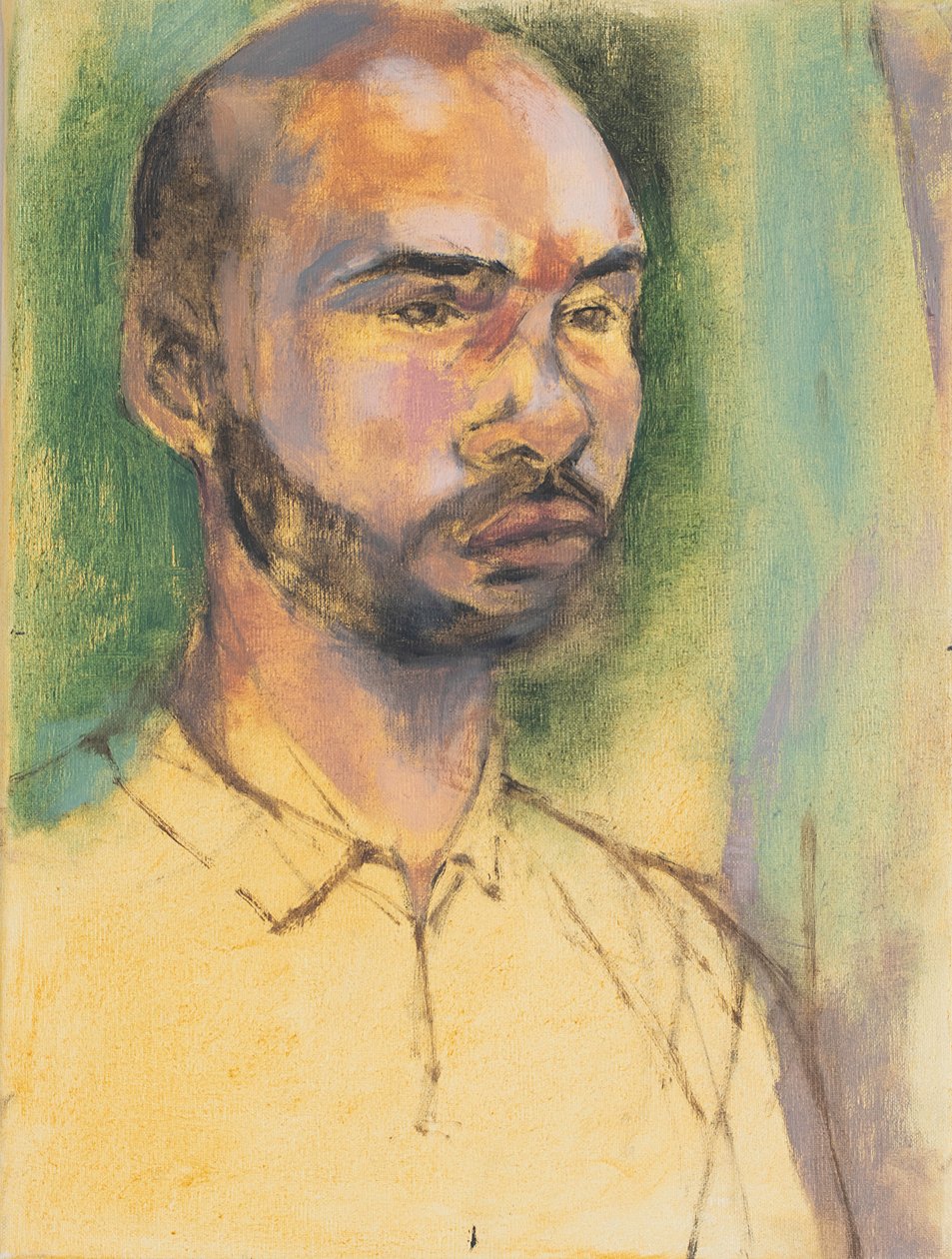 Roy, Portrait Oil Study, 2017 by Ching Fun Tso