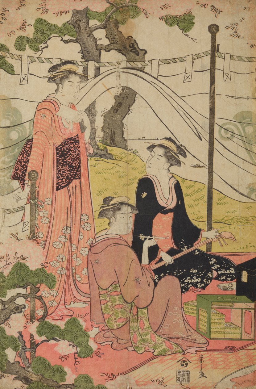 Picnic by the Water by Chobunsai Eishi