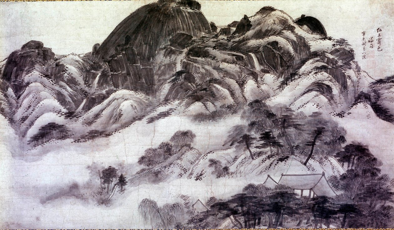 Mount Inwang. Prints by Chong Son (1676-1759). 18th century. Jai Hyang John Collection by Chong Son