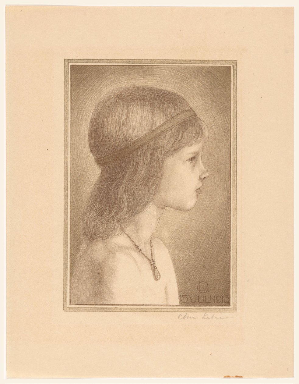 Portrait of an Unknown Girl by Chris Lebeau (signed by artist)