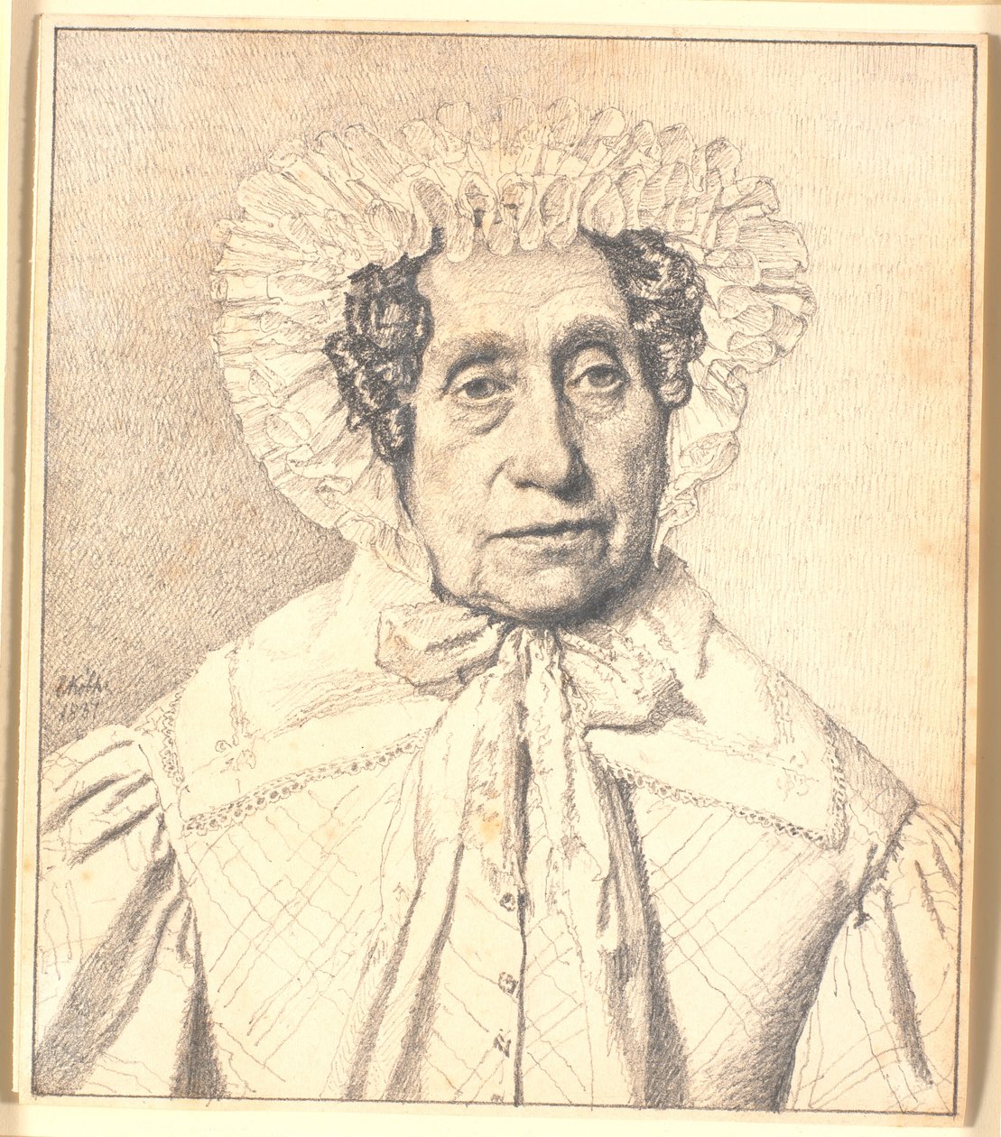 Portrait of Maren Krohn, née Rasmussen by Christen Købke