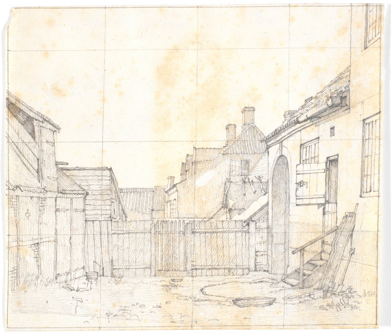 Garden Interior from a Provincial Town (Hillerød?) by Christen Købke