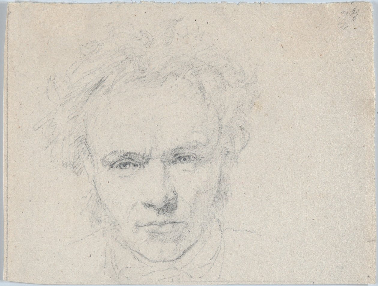 Portrait of the Sculptor Hermann Ernst Freund by Christen Købke