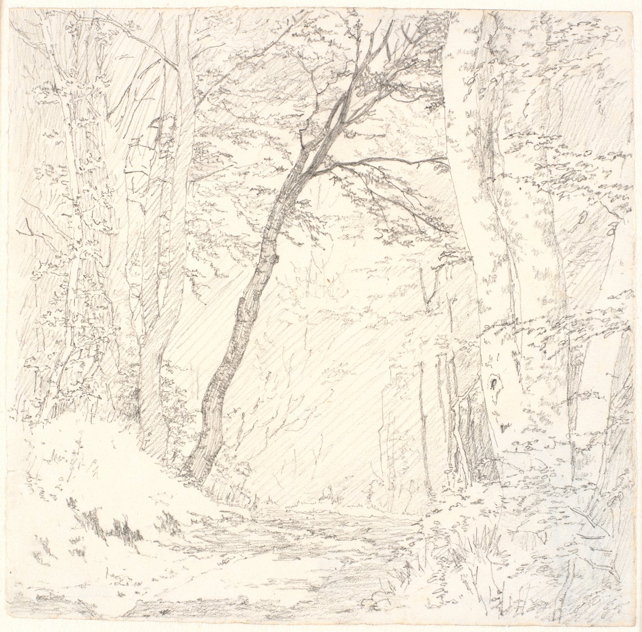 Road through a Forest by Christen Købke