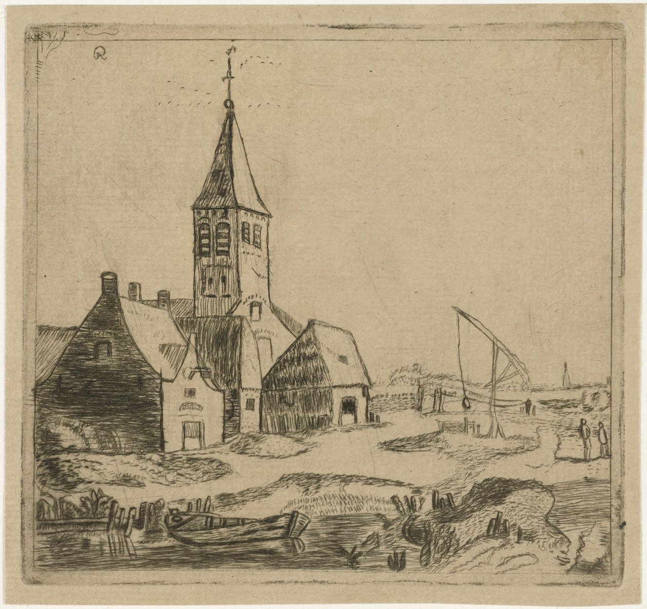 Village Church by Christiaan Friedrich Ruppe